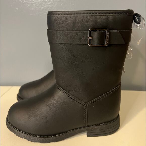NWT Carter's Boots - Black Toddler Girl's Size 9 - Picture 3 of 8